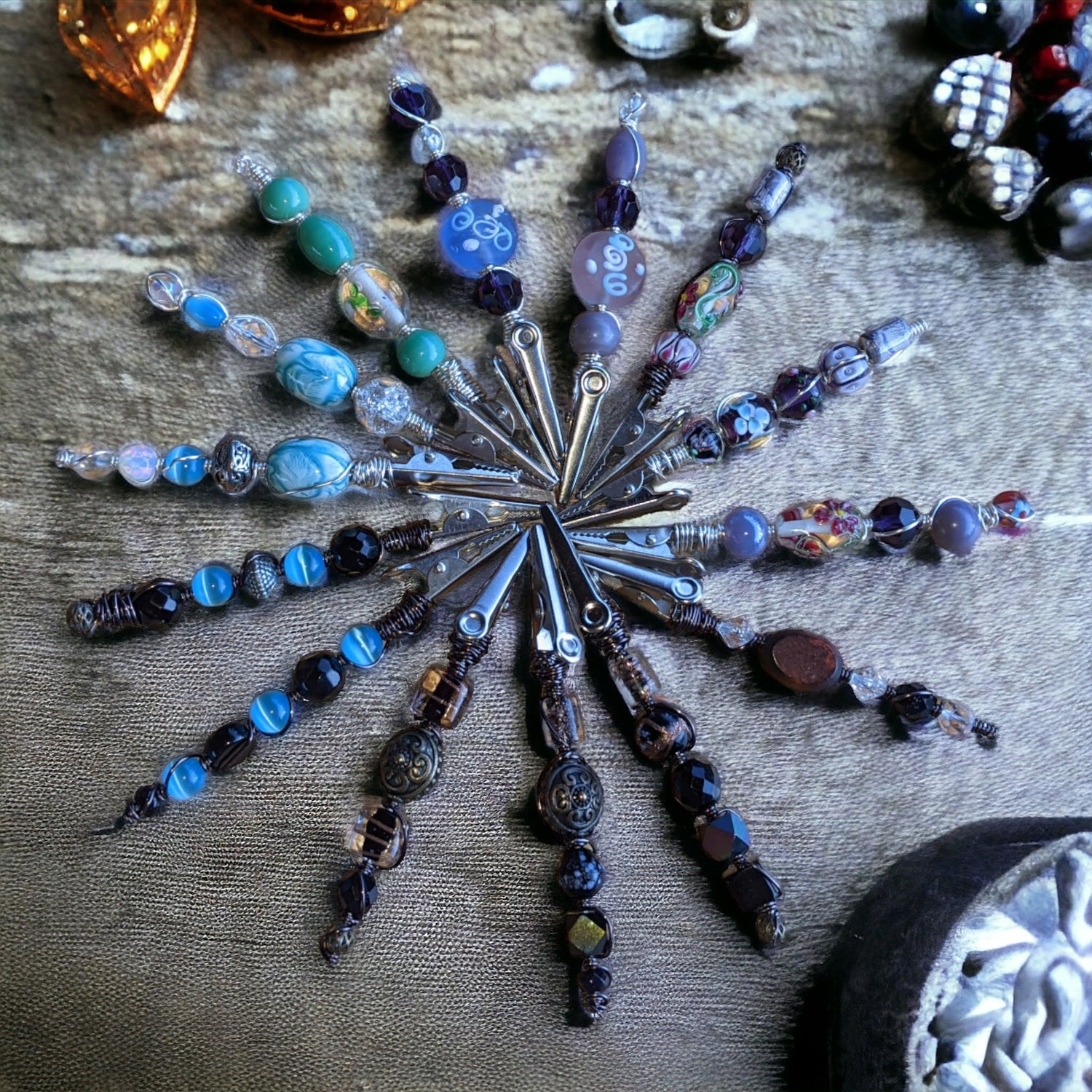 Beaded Smoking Clips