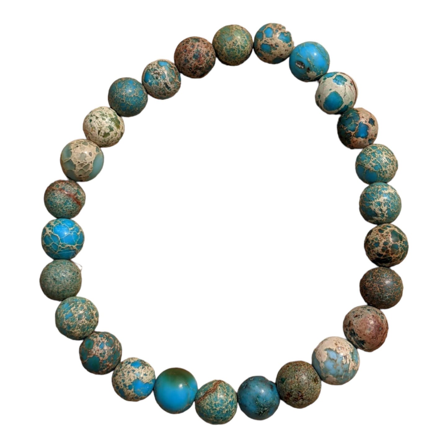 Turquoise Blue Emperor Stone Jasper Bracelet