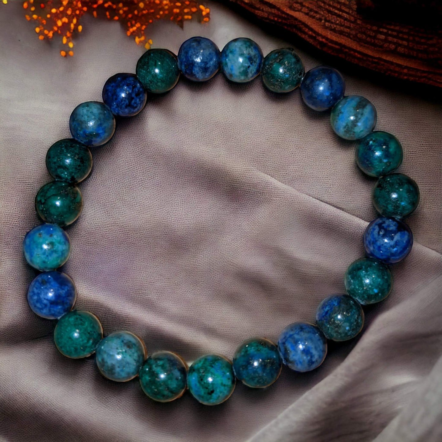 Blue Green Chrysocolla Bracelet