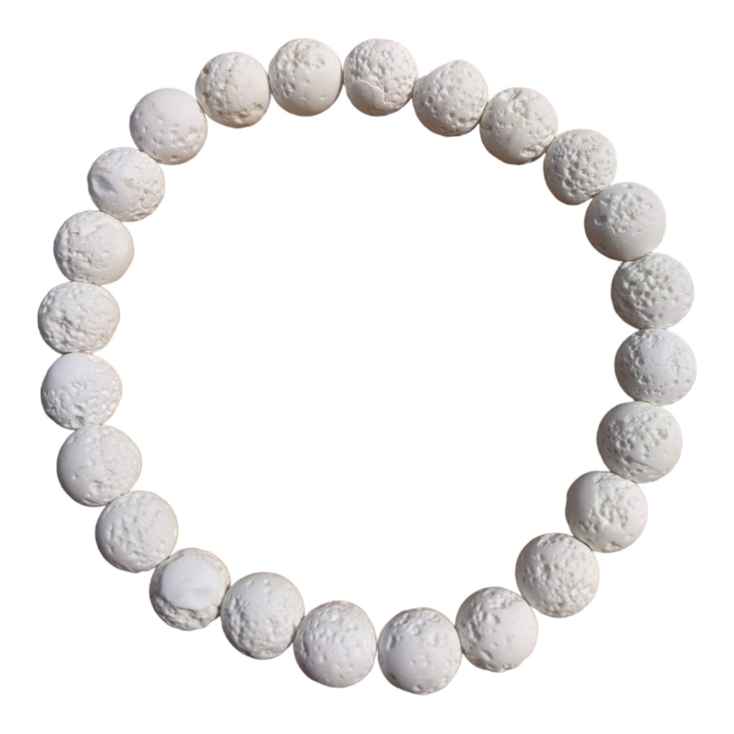 White Lava Stone Bracelet - Diffuse your essential oils!