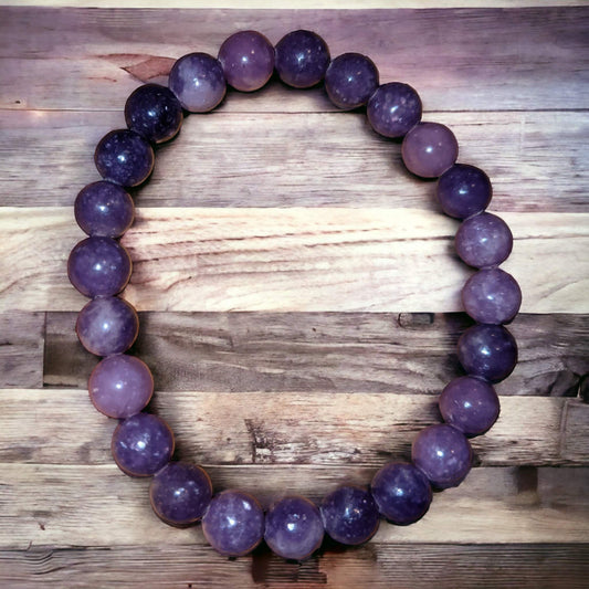 Polished Lepidolite Bracelet