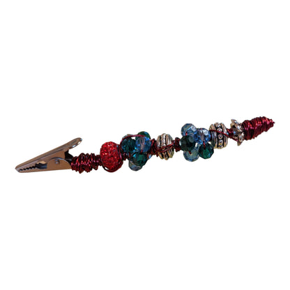 Christmas Mania Beaded Clip