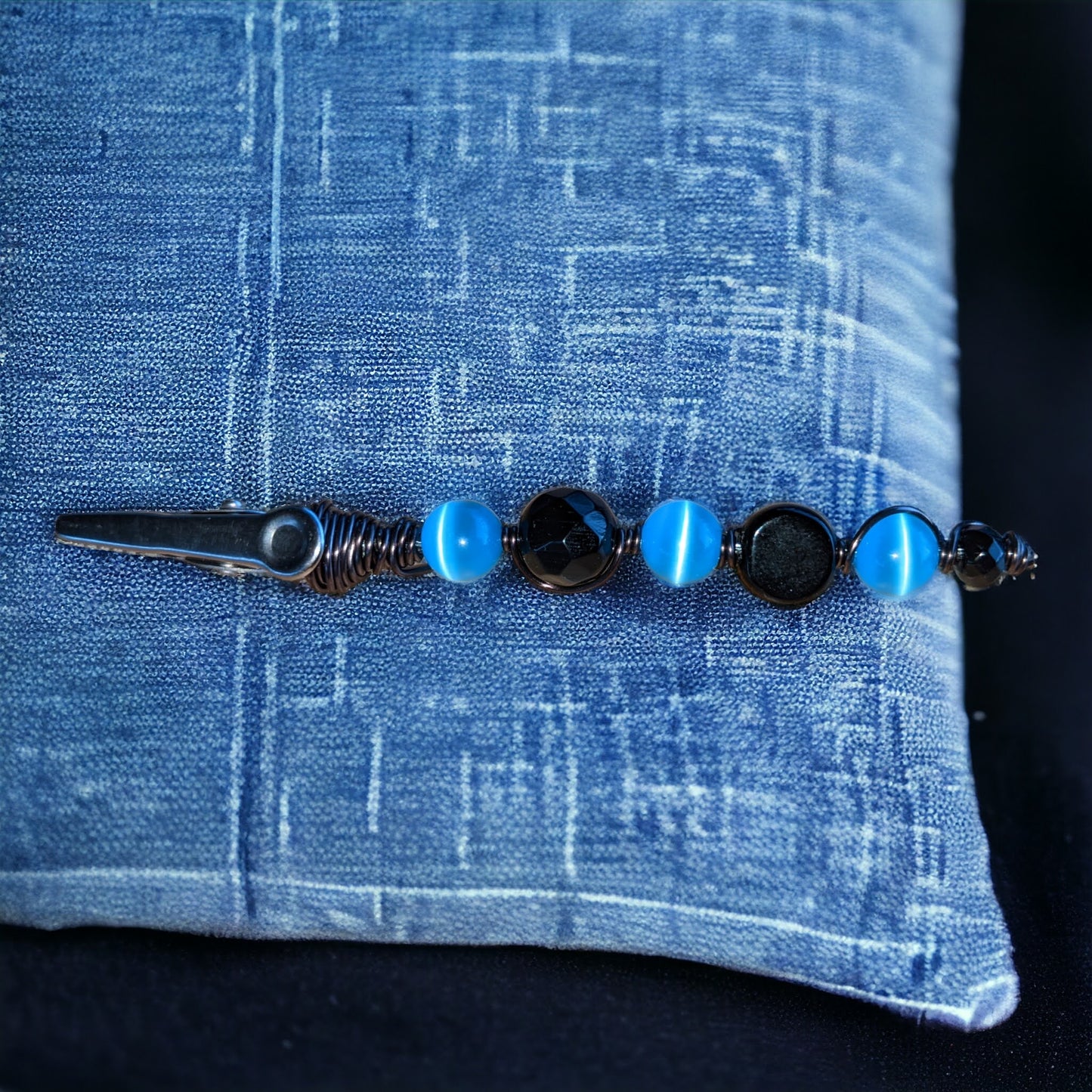 Midnight Soul Beaded Clip