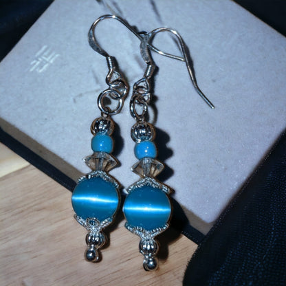 Blue Selenite Earrings