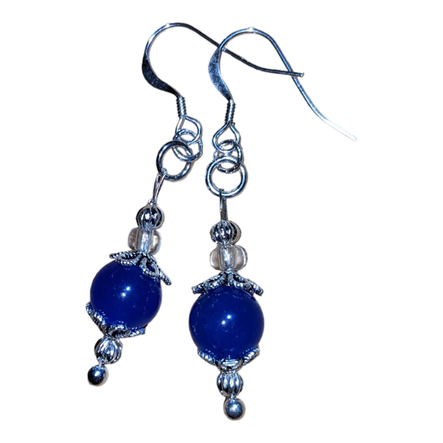 Venetian Blue Jade Earrings