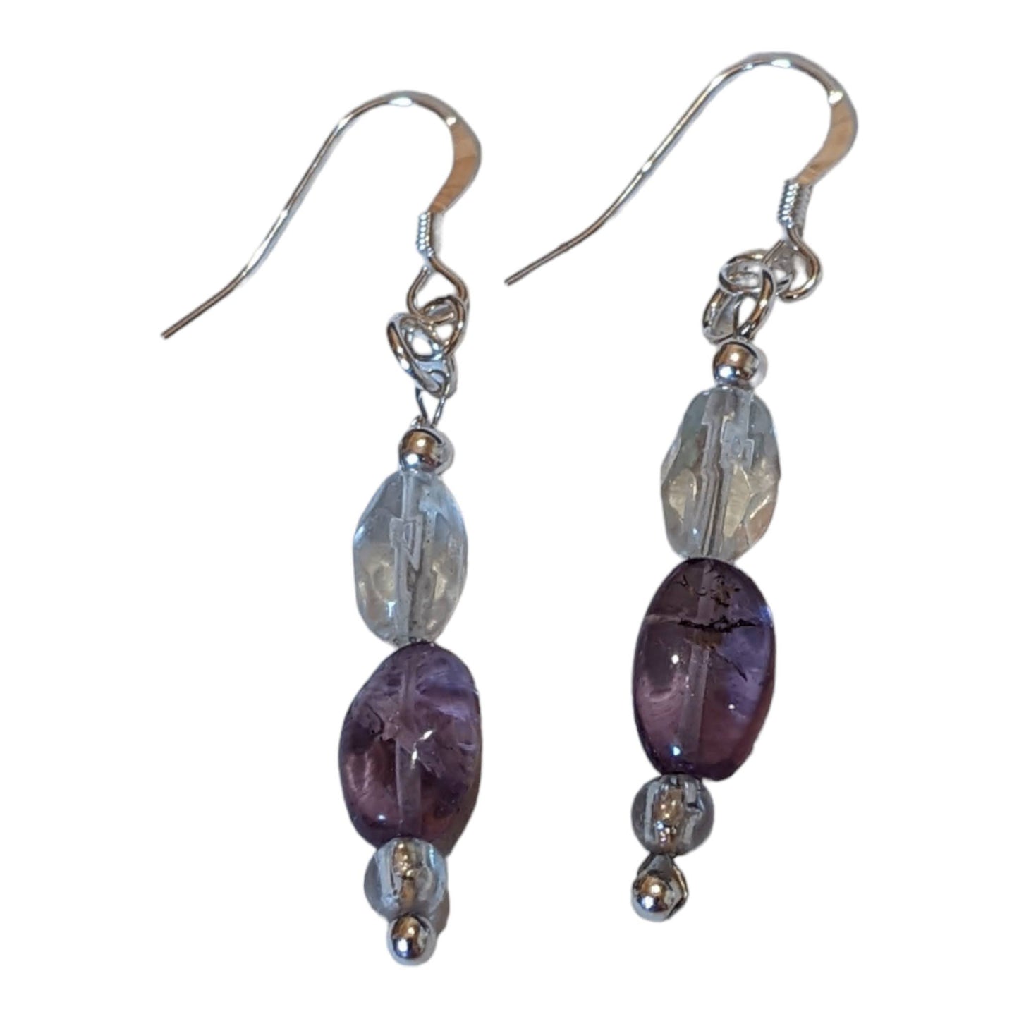 Amethyst Chip Bead Earrings