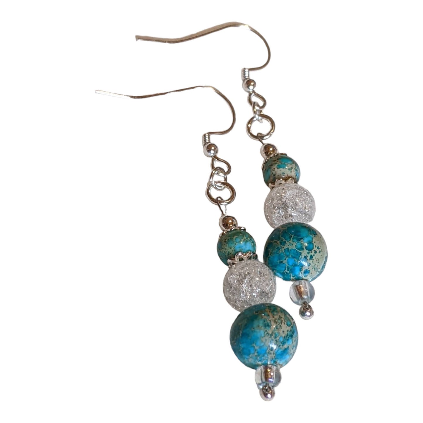 Turquoise Emperor Stone Jasper Earrings