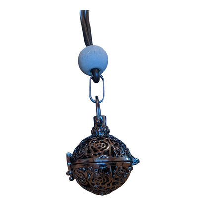 Essential Oil Diffuser on Leather Cord - Round Locket